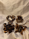 Leopard Print Hairclips