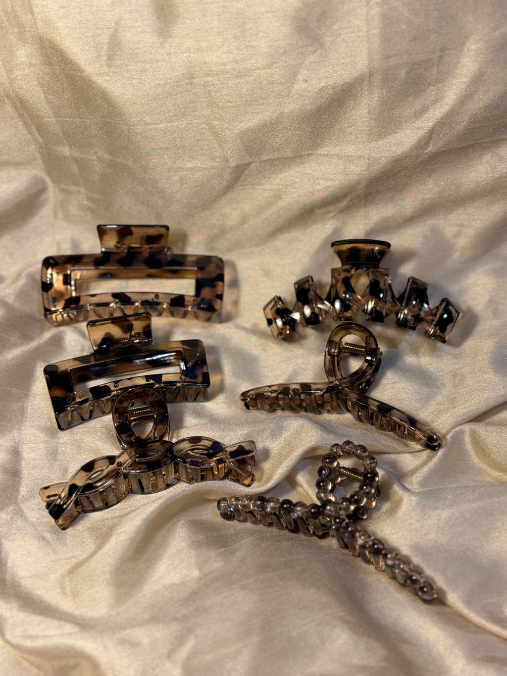 Leopard Print Hairclips