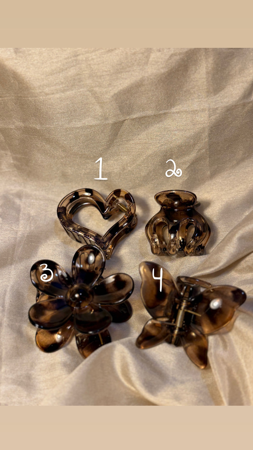 Leopard Print Hairclips